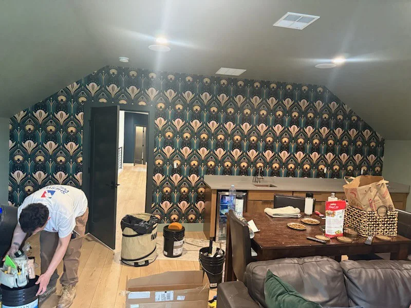 Wallpaper installation project in Carlsbad, CA