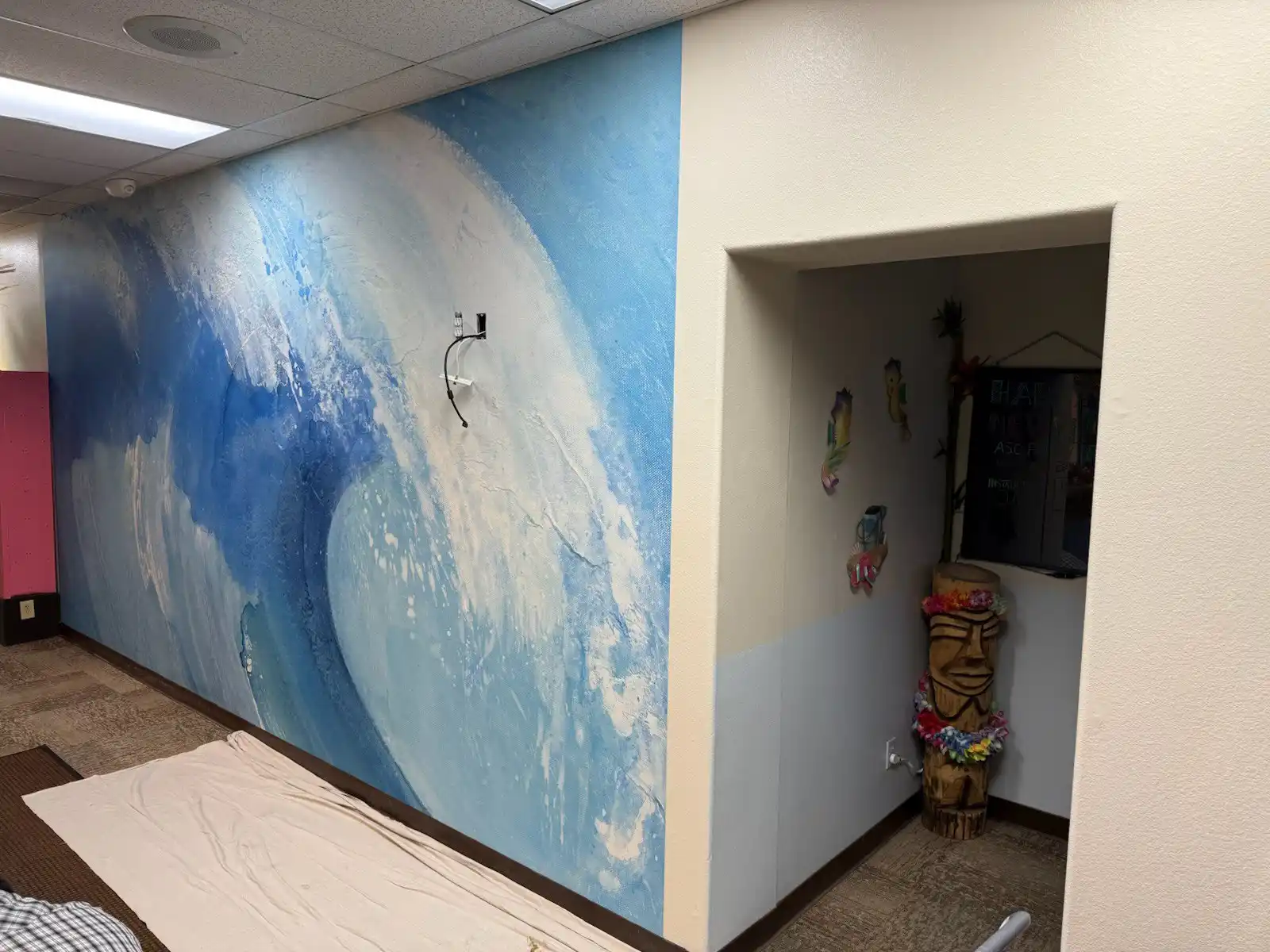 Wallpaper installation project in Encinitas, CA