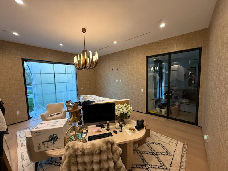Wallpaper installation project in Escondido, CA