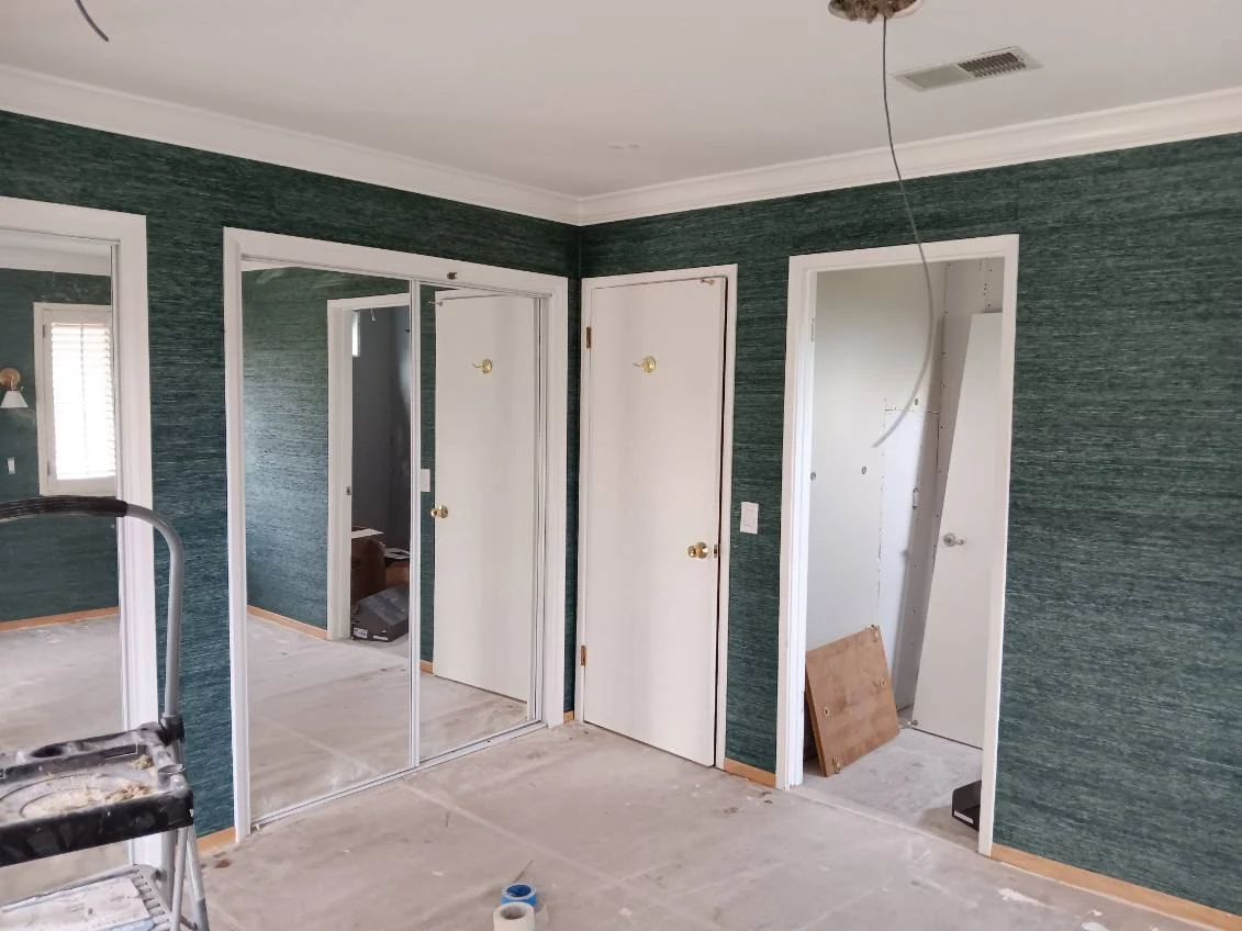 Wallpaper installation project in National City, CA