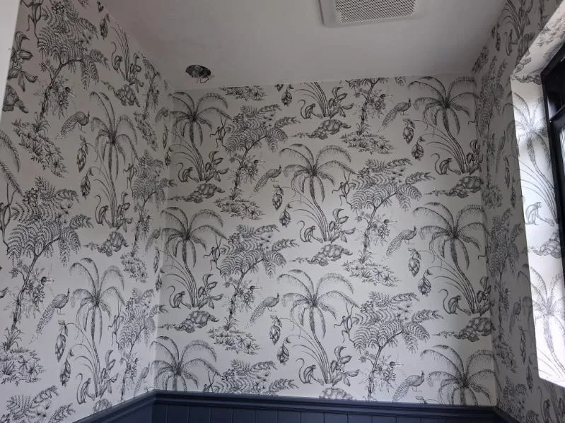 Wallpaper installation project in Oceanside, CA